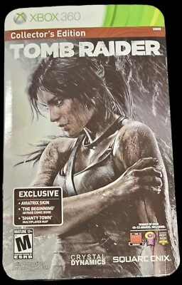 $1 • Buy Tomb Raider 2013 Microsoft XBOX 360 Collector's Edition W/Figure Map Poster Book