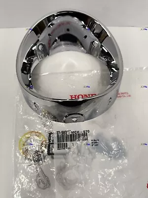 Honda Genuine OEM Headlight Rim Trim Ring VTX 1300C 1800C 61302-MCH-670 • $38.69