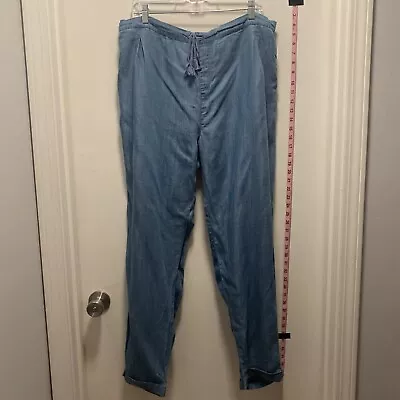 Matilda Jane Womens Pants Xl NWT Chambray Drawstring • $26.99