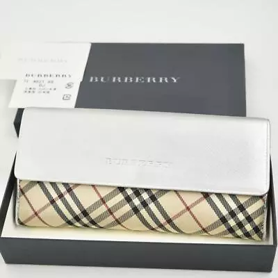 BURBBERY Long Wallet Multicolor Nova Check Zipper Canvas Bicolor Ladies Used • $256.11