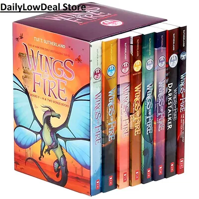 $43.99 • Buy Wings Of Fire: 8 Book Box Set (Series 9-14 + 2 Bonus Books) Tui T. Sutherland