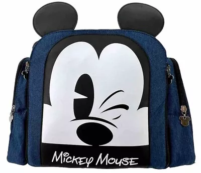 Diaper Bag Backpack With Convertible Booster Seat High Chair Mickey Mouse New • $62.98
