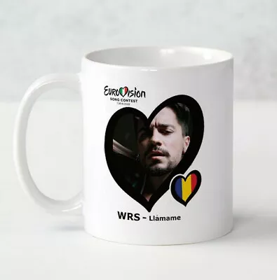 £8.99 • Buy Eurovision 2022 Romania WRS Llamame Mug Birthday Eurovision Party Fathers Gift