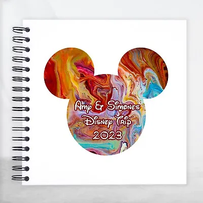 Personalised Disney Colour Mouse A3/A4/A5/Square Scrapbook Photo Album Memory • £8.99