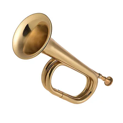 Bugle Call Trumpet Brass Cavalry Horn With Mouthpiece For School Band H2U3 • $33.49