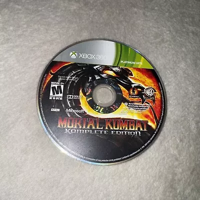 Mortal Kombat Komplete Edition (Microsoft Xbox 360 2012) Disc Only - Tested • $11.97