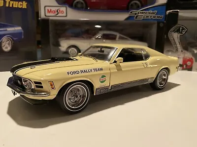 1970 FORD MUSTANG MACH 1 FORD RALLY CHAMP 1:18 Scale Die Cast HWY 61 Limited Edn • $179.95