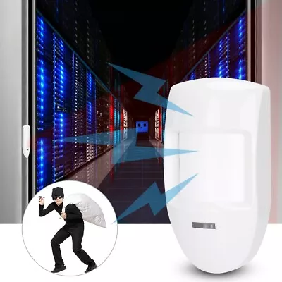 Anti-theft PIR Motion Sensor Wired Alarm Dual Infrared Detector Pet Immune 12V • $12.44