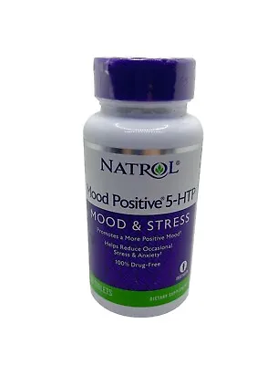 Natrol Mood Positive 5-HTP - Egg-Free  Gluten-Free - 50 Tabs - EXP 09/2024 • $10.49