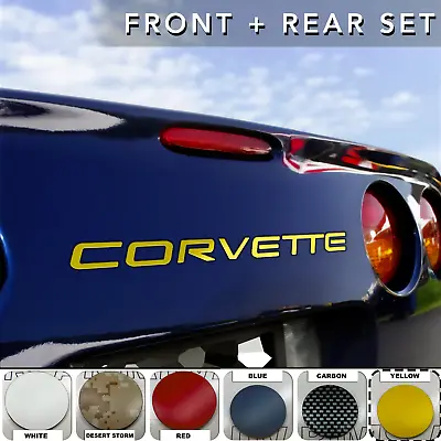 Yellow 1/16 Raised Letters For C5 Corvette 97-2004 Front + Rear Us Made • $19.75
