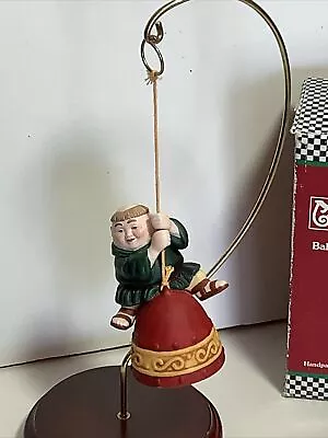 Vtg Dept 56 Merry Makers Baldric The Bellringer Porcelain Christmas Ornament Box • $9.99