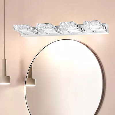 LED Crystal Mirror Lamp Modern Bathroom Vanity Light Fixture Make-up Wall Sconce • $44