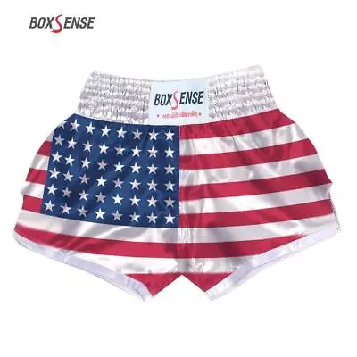 Muay Thai Fight Shorts Breathable Kick Boxing Pants Women Men Kids Mma Training • $26.99