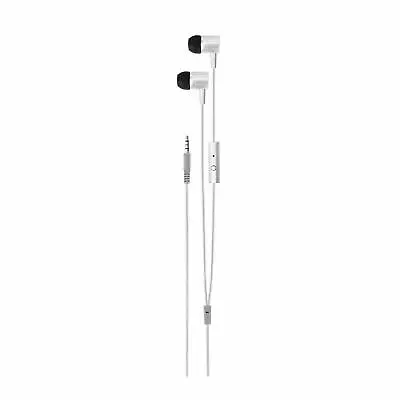 Xqisit Stereo 3.5mm In Ear Headset Headphones IE20 Silver R • £7.99