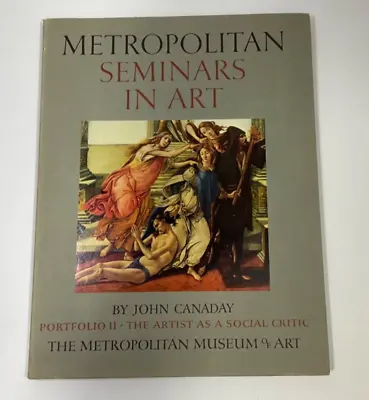 Metropolitan Seminars In Art Portfolio 11 THE ARTIST AS A SOCIAL CRITIC 1958 • $14.98