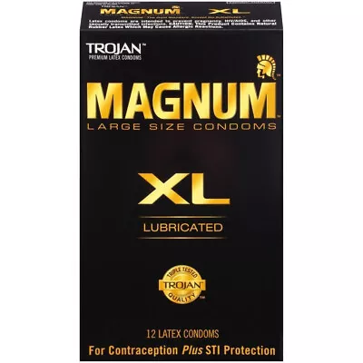 Trojan Magnum XL Lubricated Condoms • $11.95