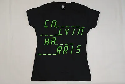 Calvin Harris Dash Dash Logo Ladies Skinny T Shirt New Official Dj Producer Rare • £5.99
