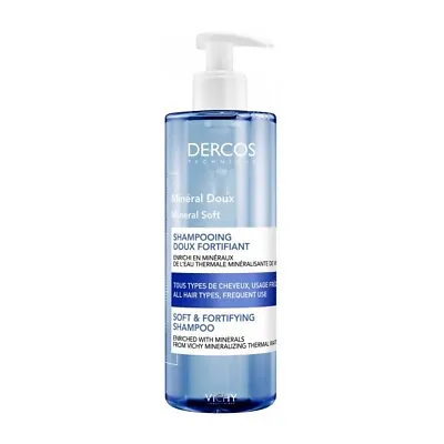 Vichy Dercos Mineral Soft 400ml - Soft & Fortifying Shampoo - Enriched Minerals • $23.49