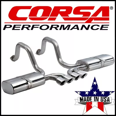 Corsa Sport 2.5  Axle-Back Exhaust System Fits 97-04 Chevy Corvette Z06 5.7L V8 • $2022.99