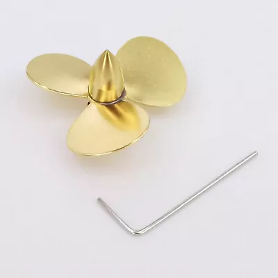 M4 35mm RC Boat Propeller 4mm Copper Prop For RC Marine Tug Fishing Boats Model • $28.06