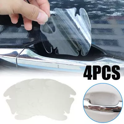 4xUniversal Car Door Handle Bowl Sticker Anti-Scratch Film Protector Accessories • $2.77