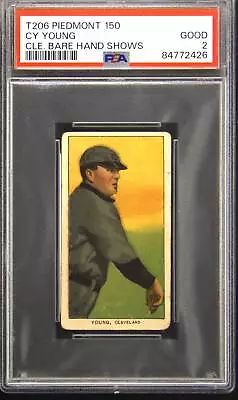 1909-11 T206 Piedmont 150 Cy Young Variation PSA 2 • $2750