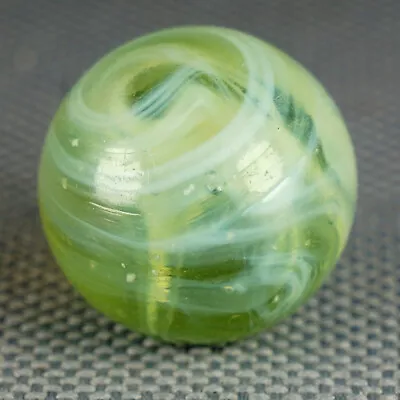 Vintage Marble: NM+ 21/32 Transistional Clear Green Swirl -One Killer Old Mib • $39.97