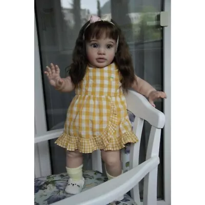 26inch Already Painted Finished Doll Reborn Toddler Girl Pippa Huge Baby Doll • $184.79