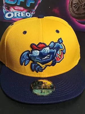 MiLB New Era 59fifty JerseyShore BlueClaws 7 1/8 Yellow ~ New With Tags • $19.99