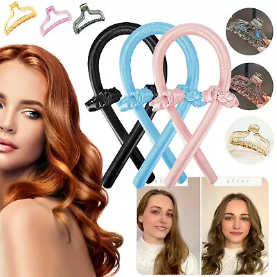 Heatless Curling Rod Headband Silk Curler Sets Lazy Hair Roller Curling Ribbon • $12.99