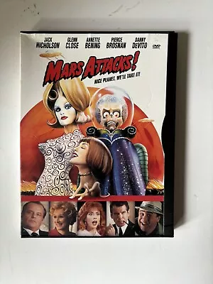 Mars Attacks! [DVD] Jack Nicholson Pierce Brosnan Sarah Jessica Parker Annet • $6.50