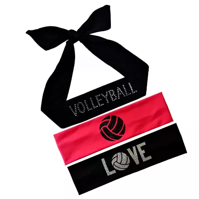 Set Of 3 Volleyball Sport Headbands Gift Set By Funny Girl Designs • $14.99