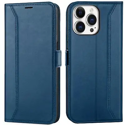 Flip Case For IPHONE 14 Pro Rfid Case Wallet Cover Book Case • £13.75