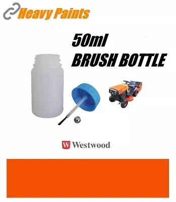 Westwood Red Orange Lawn Mower Enamel Paint 50ml Brush Bottle • £12.99