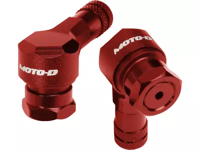 MOTO-D Angled Motorcycle Valve Stems 11.3MM - Red • $24.99