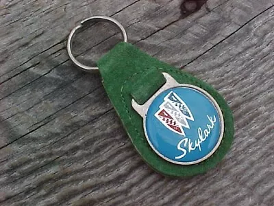 1970s BUICK SKYLARK IRISH GREEN LEATHER KEY FOB VINTAGE NOS HI-QUALITY USA MADE • $15