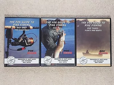 The Fox Guide To Pike Fishing 1 2 & 3 DVD Bundle Matt Hayes Fox Predator • £29.95