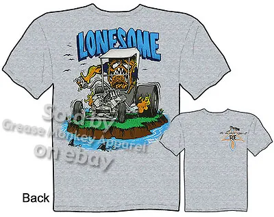 Ed Roth Rat Fink T Shirt Lonesome Big Daddy Shirts Hot Rod Clothes Model T Tee • $28.55