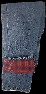 Mens Eddie Bauer Fleece Lined Jeans 36x34 • $34.50