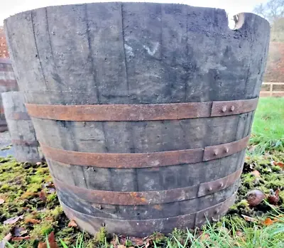 Giant / Extra Large Oak Sherry Barrel - Ideal Tree Big Shrub Garden Planter Tub* • £99.95