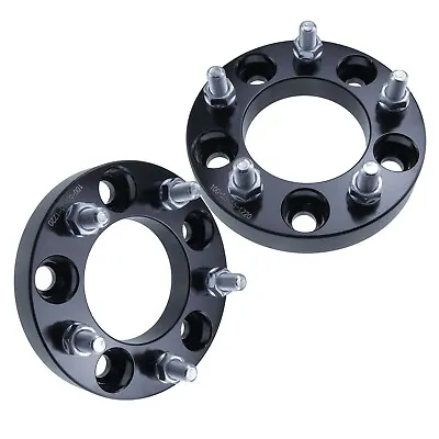 2pcs 1  5x5 Wheel Spacers 5 Lug Adapters 5x127 1/2  Studs Fits Jeep Wrangler JK • $53.26