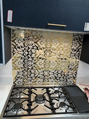 Gold & White Swirls Porcelain Décor Wall & Floor Tiles-300*600*10mm-6sheets-1m2 • £138