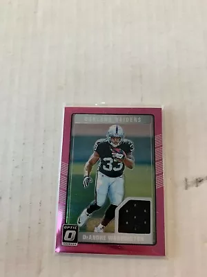 DeAndre Washington 2016 Optic Rookie Jersey Pink Card #DRT-DW • $6