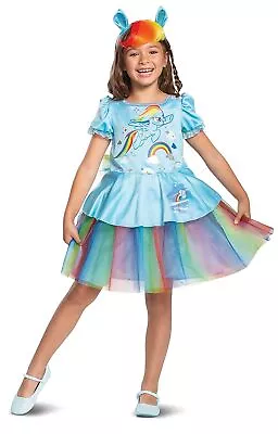 Rainbow Dash Tutu Deluxe My Little Pony Fancy Dress Up Halloween Child Costume • $51.85