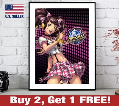 Persona 4 Dancing All Night Poster 18  X 24  Print Anime Game Room Pink • $22.90