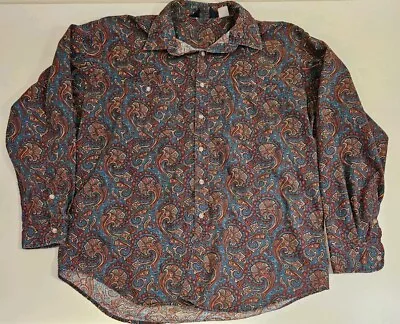 Vintage Woolrich Shirt Men's XL Long Sleeve Button Up VTG Hippie Style • $29.89