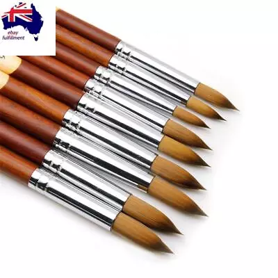 #8-24 9 Sizes Round Head Nail Art Brush Drawing Polish Painting UV Gel Liner Pen • $96.95