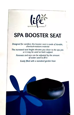 Life Spa Booster Seat Black Suction Cups 14.8 Lx14.2 W X 3.8 H May Vary W/Person • $11.51