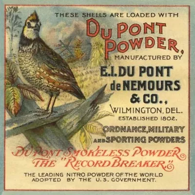 1897 Dupont Shotgun Box Art Quail Partridge Hunting Game Dog Sport Poster 316189 • $21.95