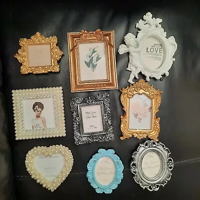 £2.59 • Buy SMALL Shabby Chic Antique-style Photo Frame Ornate Baroque Rococo Wedding Gift